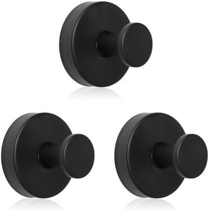 Pumwoy 3 Pièces Crochet Ventouse Salle de Bain, Crochets à Ventouse en Acier Inoxydable, Crochets à Ventouse Sans Perçage Réutilisable, pour Salle de Bain, Cuisine, Salon, Surface Lisse