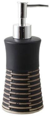 soap dispenser with pump Ceramic Push Lotion Bottle 280ML Hotel Bathroom Soap Dispenser Household Dispenser Bottle bathroom kitchen lotion(Black)