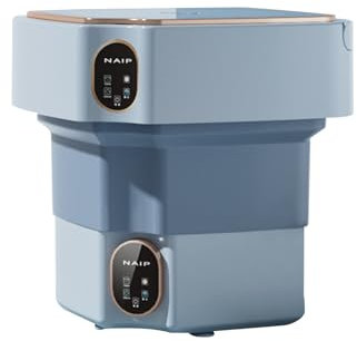 12L Machine a laver portable,mini machine à laver avec Essorage,Antibactérien lumière bleue,machine a laver portable, Pour Sous Vêtements,Chaussette,Appartement,étudiant (blue) (blue)