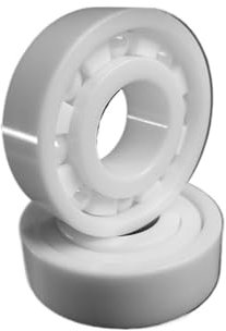 XLANDALYUEFA Kugellager 608 Skateboard-Lager Hybrid-Edelstahl + Keramik-Kugellager MR104 4X10X4, gleichmäßiger Leerlauf und Lange Lebensdauer (Vollkeramik)(Mr104 Size 4x10x4mm,Hybrid ABEC-7)