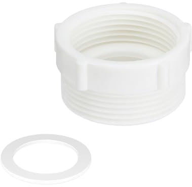Qrity 1 Pièce Réducteur pour Siphon en Plastique, Connecteur de 41 à 46mm, Connecteur de Tuyau de Vidange d'Évier de Cuisine