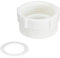 Qrity 1 Pièce Réducteur pour Siphon en Plastique, Connecteur de 41 à 46mm, Connecteur de Tuyau de Vidange d'Évier de Cuisine