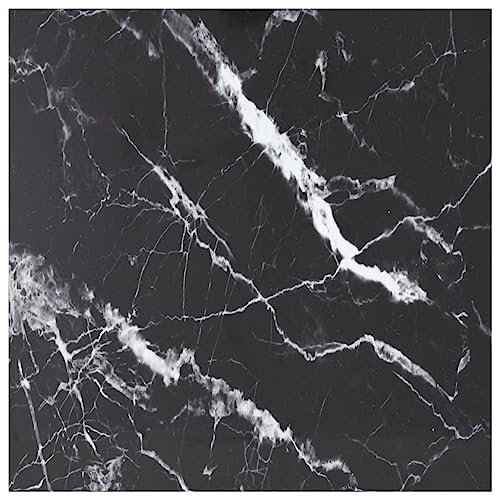 Générique Dessus de Table Noir 80x80 cm 6 mm Verre trempé Design marbre, Meubles, Accessoires pour Tables, Plateaux de Table, Noir, 11.2 KG, 322273