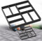 HENGMEI DIY Betonform Gehweg Form Gehwegen Schalungsform Gießform Pflasterform Schablone Terrassenformen Fliesenformen für Beton, Pflastersteine, Terrassenplatten (1 Stücke, Quadrat-03)