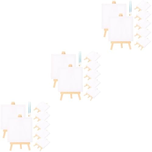 Operitacx 3sätze Dekorativen Mini-leinwänden Und Stabilen Staffeleien Teiliges Malset Für Kreative Projekte Geeignet Für Öl Aquarellfarben Für Künstler Und Hobbyisten