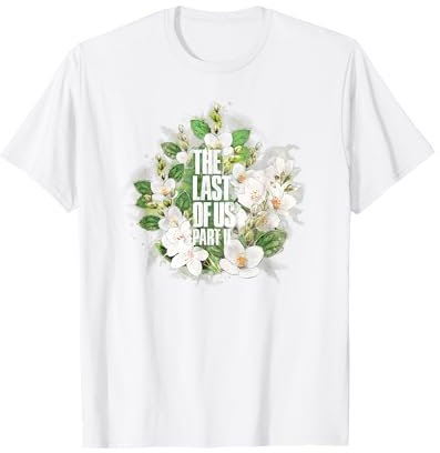 The Last of Us Part II Watercolor Floral Big Chest Logo T-Shirt