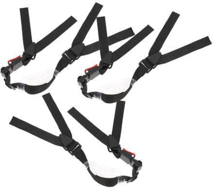 MUCKLILY Universeller Kinnriemen Für Schutzhelme 3 Stück Mit Elastischem Verstellband Und Kinnschutz Aus Hautfreundlichem Material Kompatibel Für BAU Und Industriehelme Langlebiger Ersatz