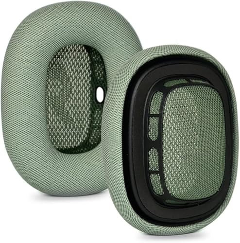 Almohadillas de repuesto para Apple AirPods Max de cuero a prueba de sudor, almohadillas de repuesto para auriculares Airpods Max con espuma viscoelástica de proteína e imán, color verde