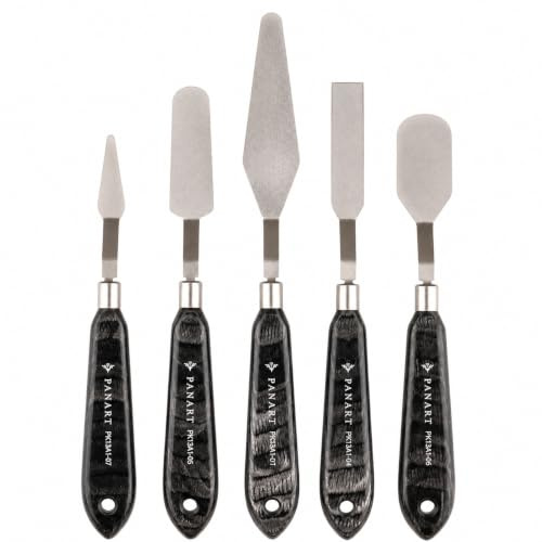 PanArt The Gem Collection Painting Knife Set for Acrylics & Oils