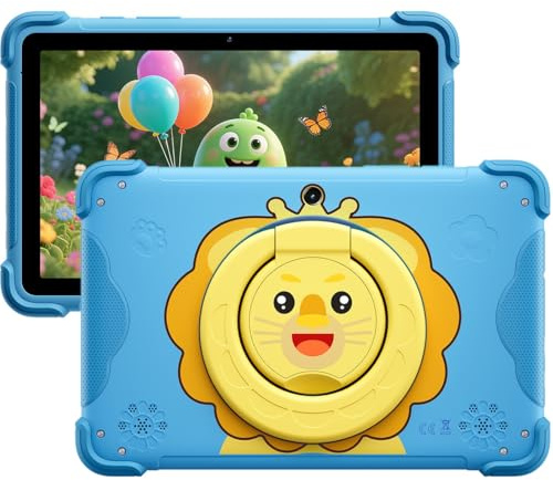 Blackview Link 1 Kids, Tablet para Niños Android 16 AI, 12GB+64GB (2TB Externos), 3 Asistencias AI Inteligentes, 8,68'' HD+, 5MP+8MP, Google Kids Space + Control Parental, Altavoces Dual Box, Azul