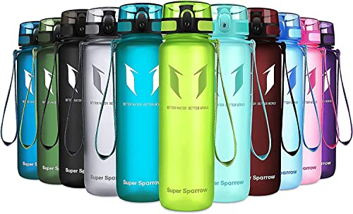 Super Sparrow Bouteille d'eau - Gourde - 500ml - sans BPA - Convient pour Le Sport, la randonnée, l'école, Le Bureau, en Plein air