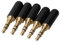Mxfans 5pieces Black 3.5mm Male Plug Mini Jack 3 Pole Stereo Repair Audio Connector