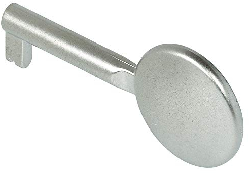 Gedotec Clef Serrure Meuble Universelle | Clé Métallique Décoration Design pour Porte, Armoire de Bureau, Placard, Commode, Coffre Vintage et Meuble de Rangement | H2148 | Tige 40 mm | 1 Pièce