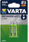 VARTA NiMH - Batteria ricaricabile a energia solare, micro (AAA/HR03), contenuto: 2