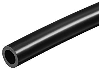 Sourcing Map Tuyau en silicone souple 6 mm ID x 10 mm OD 3 m Noir