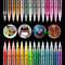 SUPERSUN 0.7mm Acrylstifte Dünn Spitze, 28 Farben Acrylstifte für Steine Bemalen Wasserfest Holz Stift Farbe für Holz, Leinwand, Fotoalbum, Glas, Metall