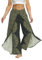 Fancy Uyee Damen-Hose mit Schlitz, weites Bein, lässig, Hippie, Bohemian, Sommer, Strand, Boho, Yogahose, Mandala 015, Large-X-Large