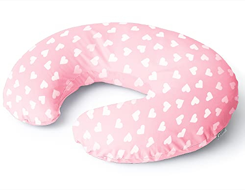 Niimo Stillkissen Stillkissenbezug aus 100% Baumwolle - Kleines Stillkissen für Baby, Stillhörnchen Baby, Stillkissen Waschbar & Atmungsaktiv, Stillkissen Baby (15.5 cm x 39 cm)