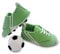 Bombasei Handgefertigte Fondantdeko Fussball Schuhe in Grün mit Schnürsenkel & Nähten als Detail 107g, Fußball Tortendeko für Geburtstage