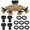 Brass 4 Vie Garden Acqua Tap Adapte Valve Splitter Hose Pipe Tap Connettore，Adattatore Per Rubinetto Da Giardino Per Esterno Accensione Per Giardinaggio Irrigazione