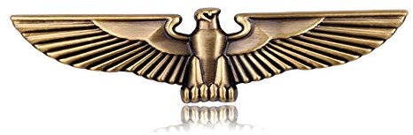 1 x 3D-Tier-Auto-Dekoration, Metall, Adler, selbstklebend, Auto-Abzeichen, Emblem, Aufkleber für universelle Autos, Motorrad, Fahrrad, Auto, Styling, dekoratives Zubehör (Bronze/Groß)