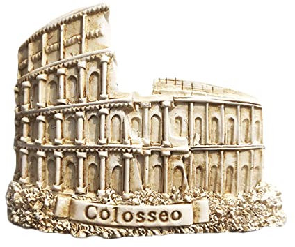 Rome Italy 3D Colosseo Fridge Magnet Souvenir Gift,Resin Handmade Roma Refrigerator Magnet Home & Kitchen Decoration Collection