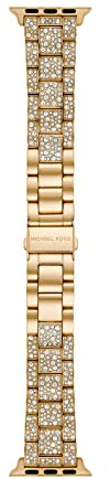 Michael Kors Goldfarbenes Edelstahl-Armband für Apple Watch®, 38/40/41 mm (Modell: MKS8041), Gold, One Size, Benutzerdefiniert