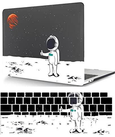 Custodia per Macbook Air 11 pollici 2015 2014 2013 2012 2011 2010 Pubblicazione Modello A1370 A1465, Copertina Rigida in Plastica Protettiva e Tastiera Cover, astronauta4