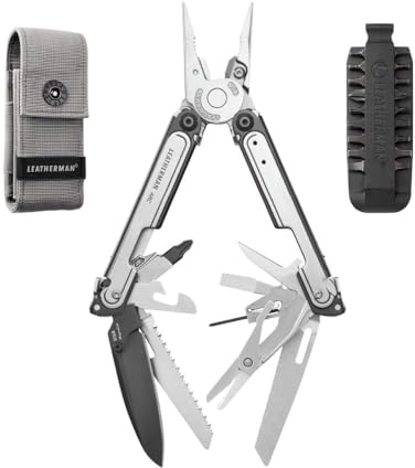 Leatherman ARC Multi-Tool - 20 Outdoor-Tools mit MagnaCut-Stahlklinge, Bit-Set und Nylonholster