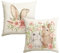 Artoid Mode Rosa Hasenohren Hasen Blumen Ostern Kissenbezüge 2er Set, 45x45 cm Strifen Tupfen Frühling Zierkissenbezug Couch Wohnzimmer Deko