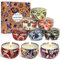 WONSEFOO Duftkerzen, Geschenke für Frauen, 9-teiliges Set, Duftkerze, GFT-Set, echtes Sojawachs, tragbare Reisedose, Kerze, Geburtstagsgeschenk, Jahrestag, Muttertagsgeschenke 9PS