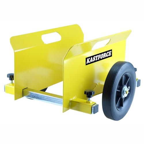 KASTFORCE KF4006 Paneelwagen, 272,2 kg Kapazität, Trockenbau-Mover mit 20,3 cm nicht flachen Rädern, verstellbarer Klemmwagen, Holzzaun-Türwagen, Hebegriffe