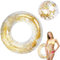 RosyFate Schwimmring, Schwimmring Durchsichtig,Schwimmring Glitzer, Schwimmreifen Erwachsene, Schwimmreifen Aufblasbar, Schwimmen im Sommer, Strand, Pool Spielzeug (Sequins - 2er-Pack)