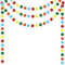 HONMOK 3 Stück Bunte Filzkugel Girlande, Wolle Filz Ball Girlande Bunte Pompoms Hängende Ornament Filzkette für Kinderzimmer Geburtstagsfeier Schulstart Klassenzimmer Wand Deko