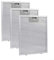 Filtro Campana Extractora 310 x 250 x 9 mm, filtro de campana extractora, Filtro de Grasa Compatible con para Bosch Campana Extractora de Cocina por Poweka (3 Piezas)