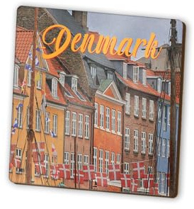 1 x Copenhagen Square Magnet - Denmark Danish City Travel Holiday Fridge Magnetic Travel Holiday Family Friend Women Men #82332