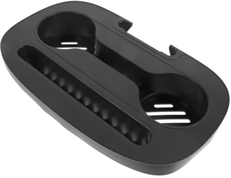 Cabilock Getränkehalter Kaffeehalter Im Sessel Campingstuhlhalter Strandkorb Tablett Organizer-Halter Für Getränke Halterung Für Getränkebecher Stuhlzubehör Strandkorbhalter Black Plastik