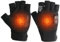 Rechargeable Heated Fingerless Gloves | Thermal Fingerless Gloves | Electric Heating Gloves | 3 Temperature Settings Heated Mittens | Work Touchscreen Gloves For Winter Cold Weather