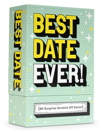 Best Date Ever! [40 Surprise Scratch Off Dates for Couples, Couples Game Date Activity, 2 Player, Date Night Idea for Girlfriend, Boyfriend, Wife or Husband, Anniversaries, Birthdays | Boo Basket] | 2 Players, Ages 14+, Gift for Her, Gift for Him, Couples Gift, Wedding Gift, Valentine's Day Idea
