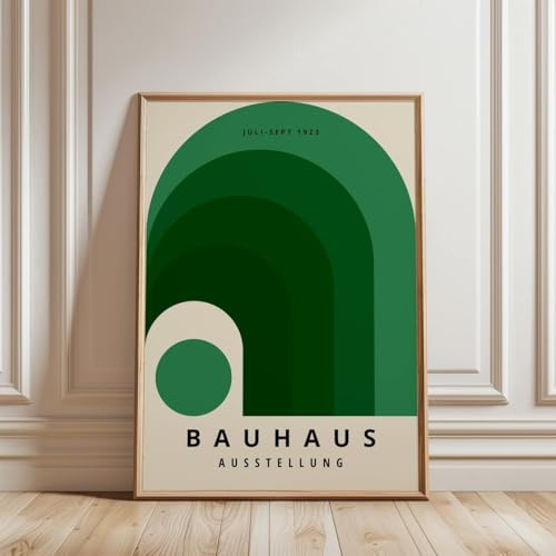 ARTINSPIRIO Bauhaus Kunstdruck, Grün, Ohne Rahmen (70x100 cm)
