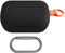 VAEKNVG Silicone Case for Skullcandy Dime 3, Shockproof Protective Earbuds Cover with Keychain Accessories(Black)