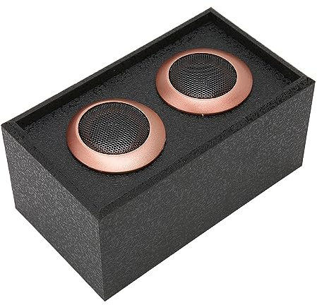 Cuifati Wooden HiFi Speaker, Passive Wooden Treble Speaker with Power Up to 35W, 6Ω, Compact and Portable for Music Enjoyment, Pure Treble Sound, 160x90x76mm (Black)