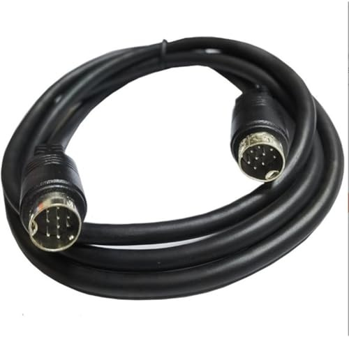 Pinafresa For Video Games, Sound Cards, Audio Equipment Compatible Mini Din 9-Pin Male to 9-Pin Male Audio Input Extension Cable Cord 1m