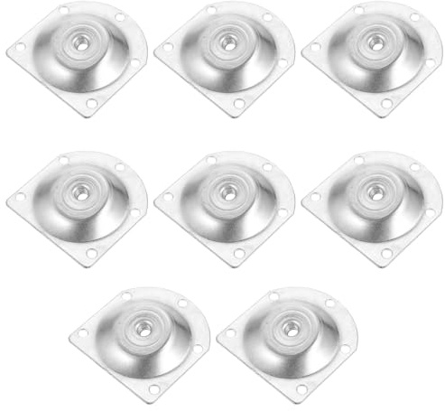 NUOBESTY Furniture Leg Mounting Plates, 8Pcs Angled Slope Leg Attachment Plates, Easy Installation for Sofas and Ottomans