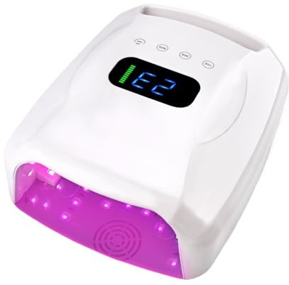 UV Nail Lamp, 96W UV LED Nail Lamp Manicure Dryer Phototherapy Machine For Women And Girls Art Salon Tool(Bianco)