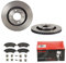 2 Bremsscheiben belüftet 266 mm + Bremsbeläge Vorne von Brembo Innenbelüftet (1420-53796) Bremsensatz Bremsanlage Bremsen-Kit,Bremsenset, Bremsscheiben, Bremsbeläge, Bremsen-Set, Beläge, Bremsbelag,
