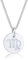 Elli Halskette Damen Sternzeichen Jungfrau Astro Symbol Matt in 925 Sterling Silber