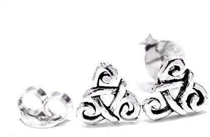 WINDALF Celtic Ohrstecker RYHANN Ø 6 mm Britischer Schmuck Bohemia Ohrschmuck 925 Sterlingsilber