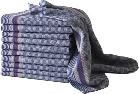 Arle-Living Premium Grubentücher 45x90 cm blau 100% Baumwolle Halbzwirn Gastronomie/Haushalt (blau, 10)