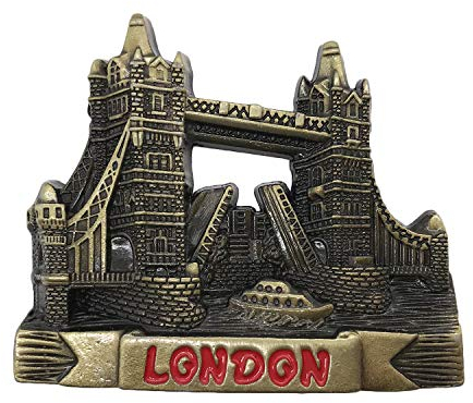 3D London UK Kühlschrankmagnet aus Metall, Reise-Souvenirs, Kühlschrankmagnet, Heim- und Küchendekoration, Magnetaufkleber-Kollektion
